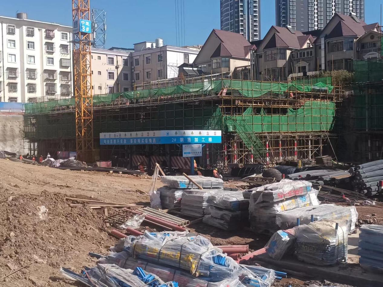 安寧市官廂街更新改造工程項(xiàng)目(南地塊)11月工程進(jìn)度