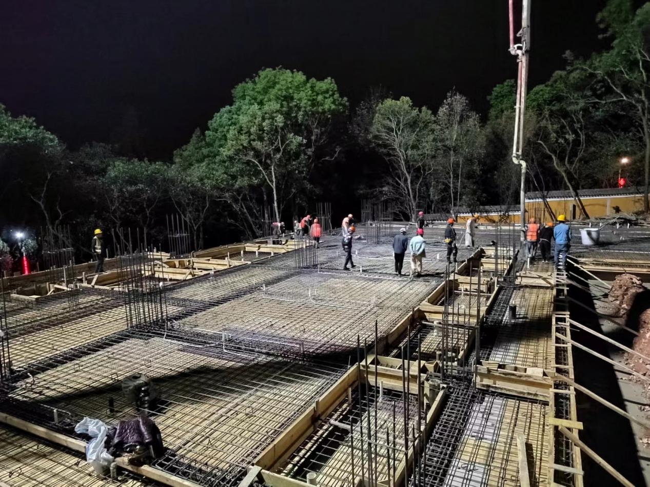 云南佛學(xué)院師生宿舍樓、食堂樓建設(shè)項(xiàng)目4月進(jìn)度